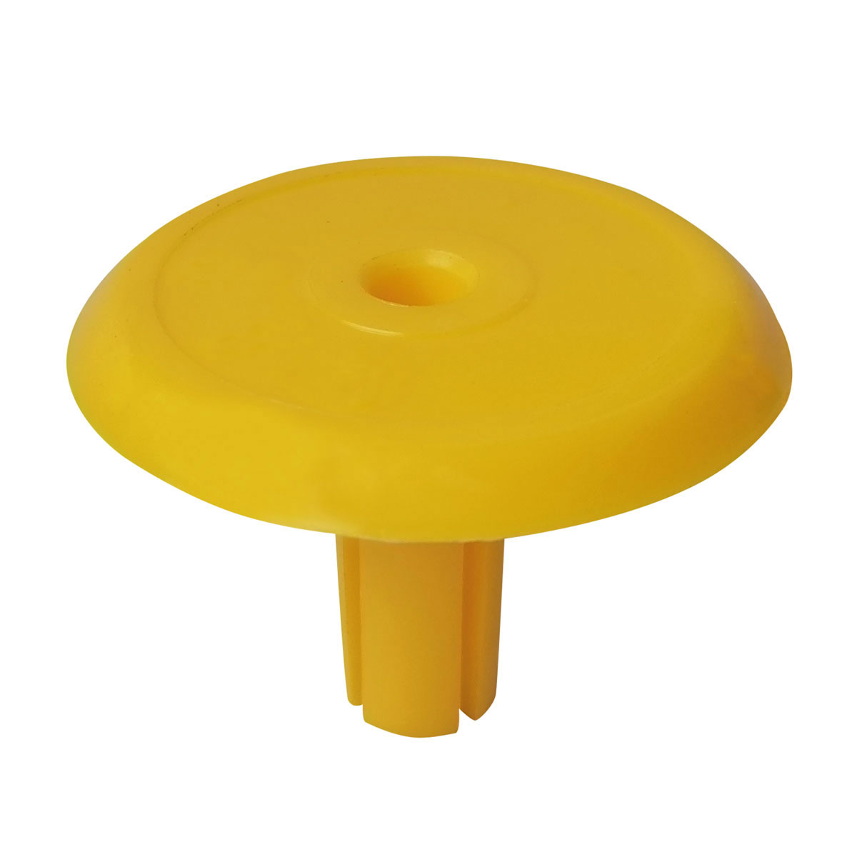 Abschlussplatten, gelb 1/2", Ø 60 mm ohne Aufschrift