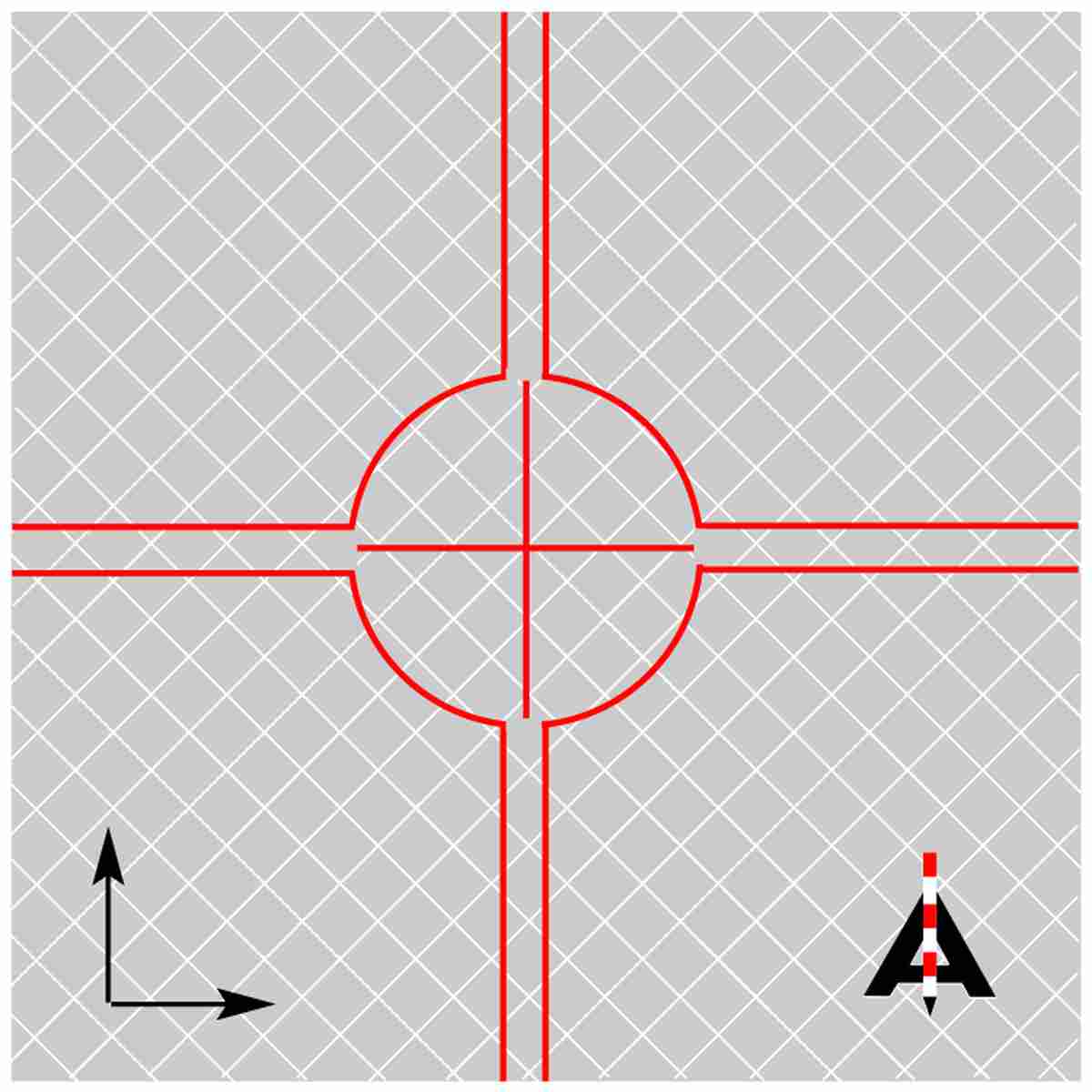 Reflex Zielmarken - selbstklebend 40 x 40 mm, Zielweite ca. 80 m