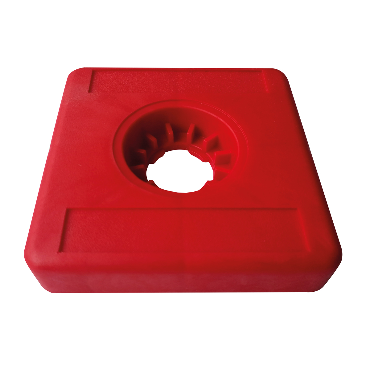 Kunststoffmarken Vario Light, rot Kopfgröße 100x100x20 mm ohne Aufschrift
