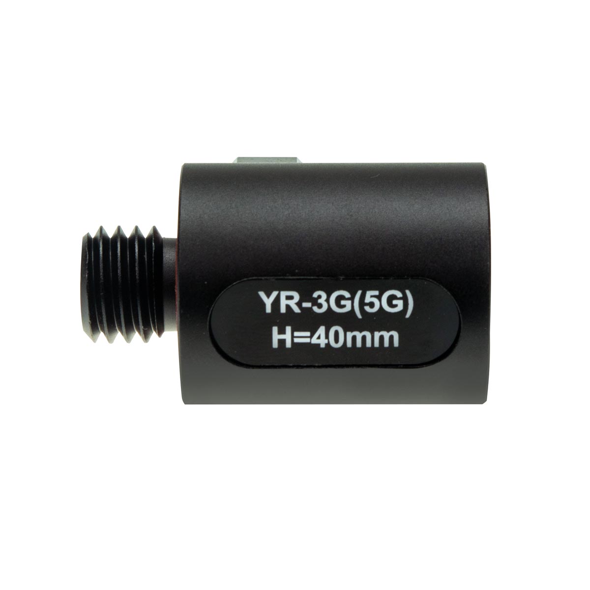 Das Adapter-Unterteil mit Gewindeanschluss und Beschriftung (z. B. YR-3G(BG) H=60mm).