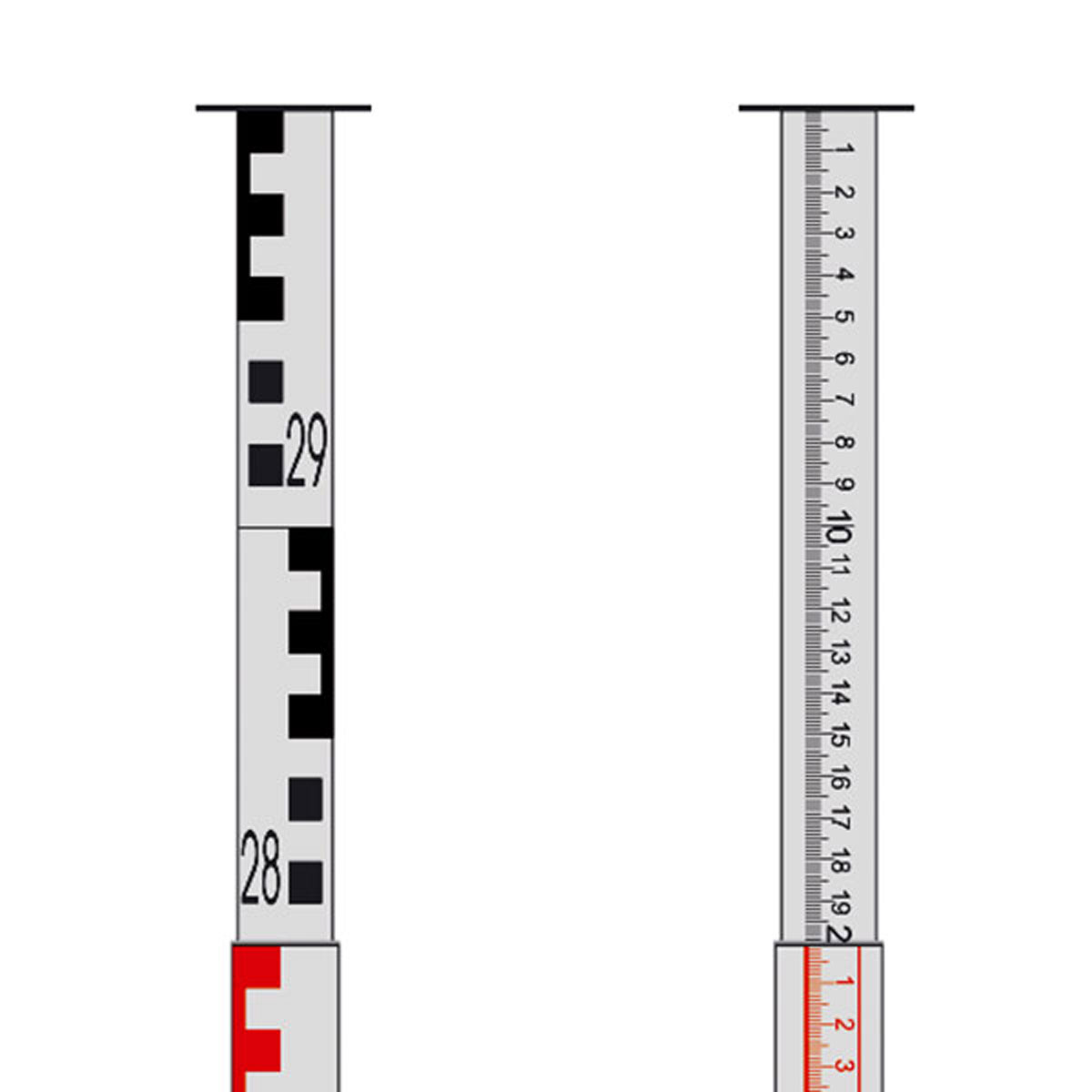 Nivellierfix 4 m, F 374 312 4-teilig, einschiebbar auf 1,12 m