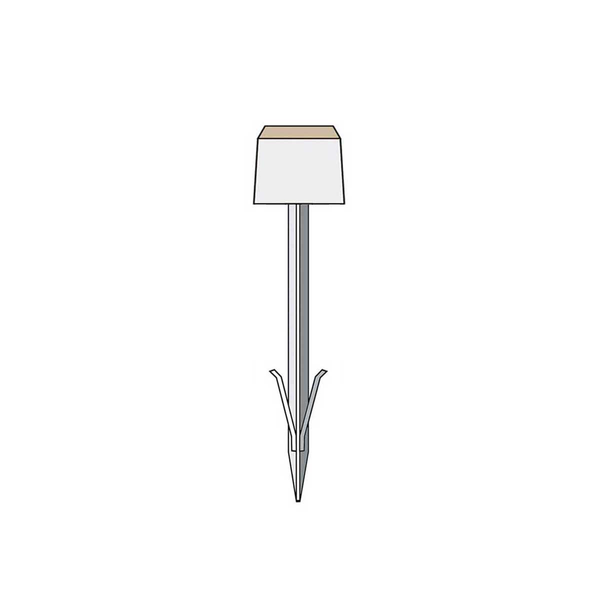 T-Marken, weiß, Strichkreuz Kopfgr. 100x100x90 mm, Länge 400 mm