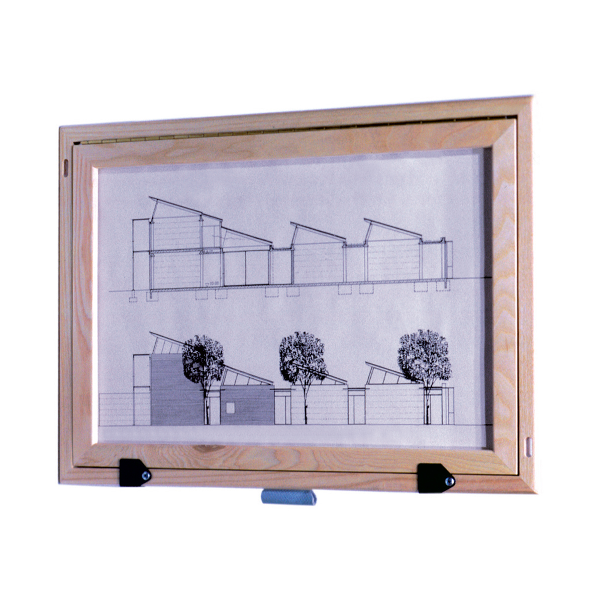 Feldtisch DIN A 2, Holz kreuzverstärkt Einlegemaße 630 x 450 mm, Gewicht 2,3 kg