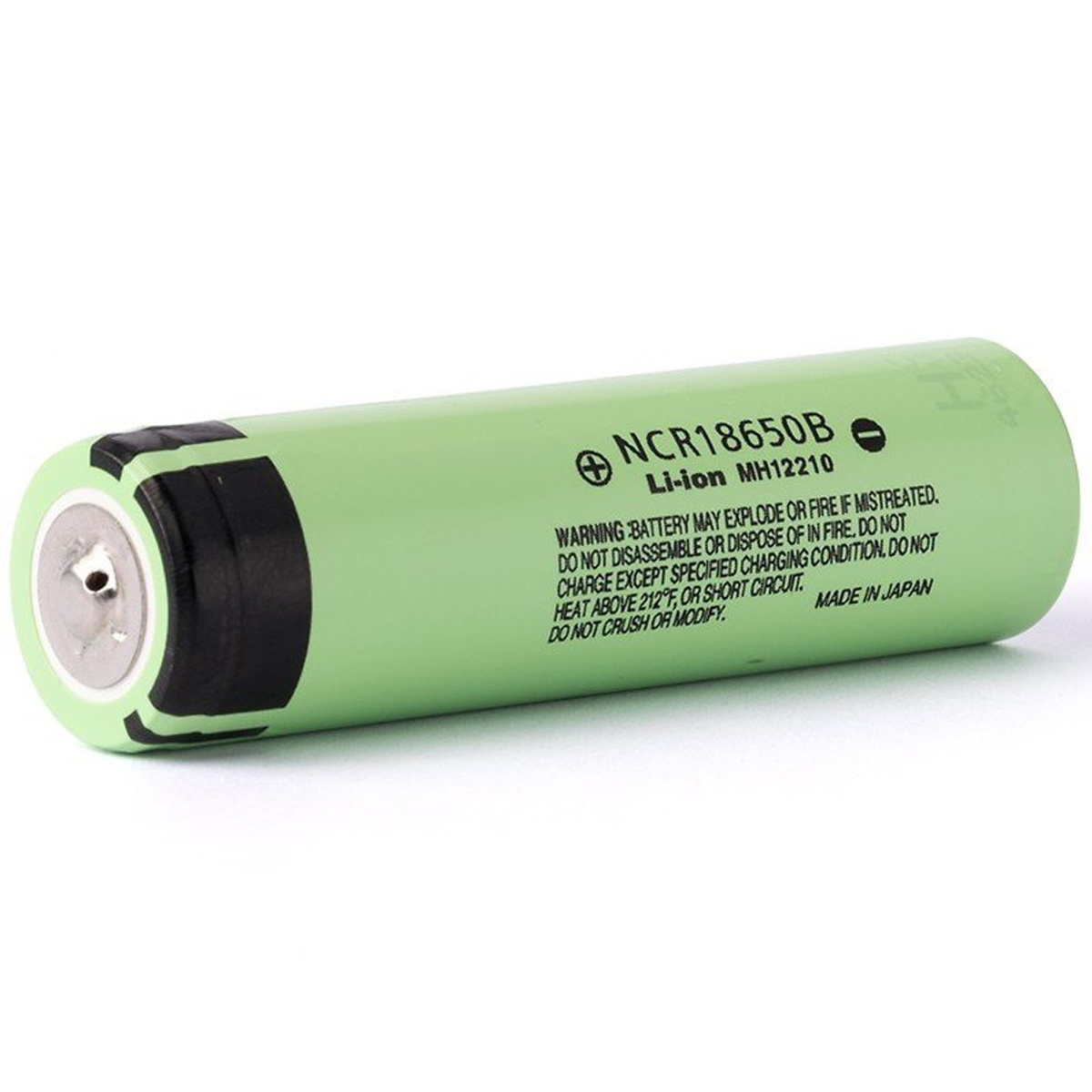 Grüner Lithium-Ionen-Akku NCR18650B für Septentrio NR2- und NR3-Systeme.