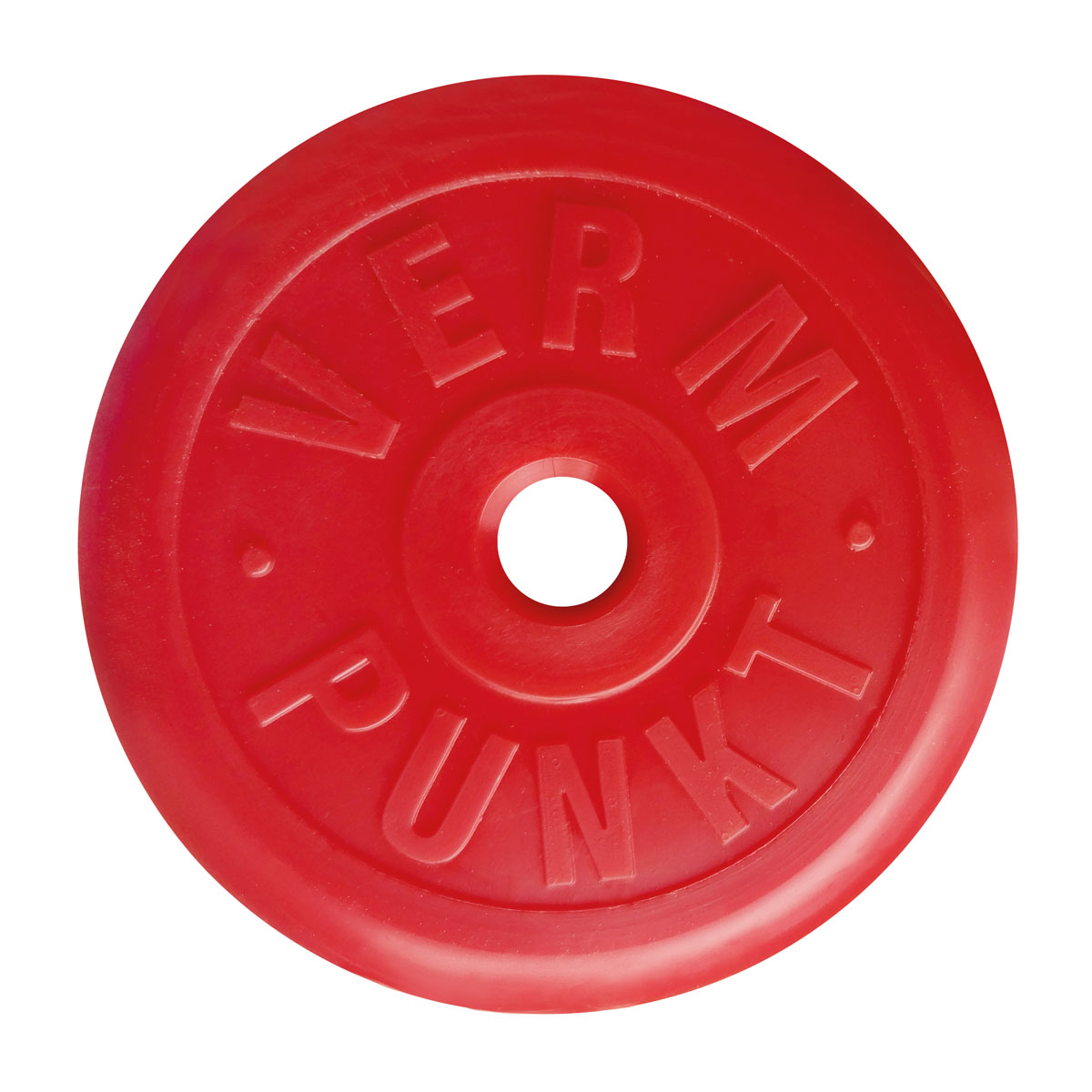 Abschlußplatten aus Polyamid 1/2", Ø 90 mm "Verm.Punkt" - rot