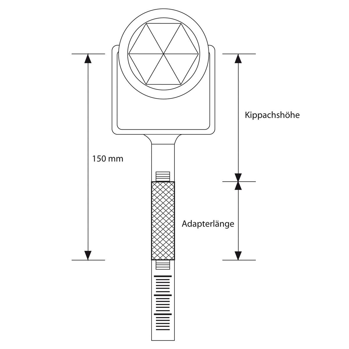 Vollcarbonstab für GPS und Prisma von proNivo