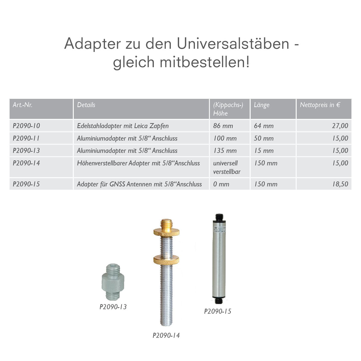 proNivo Universal Carbon- / Aluminiumstab 2,6 m ohne Adapter
