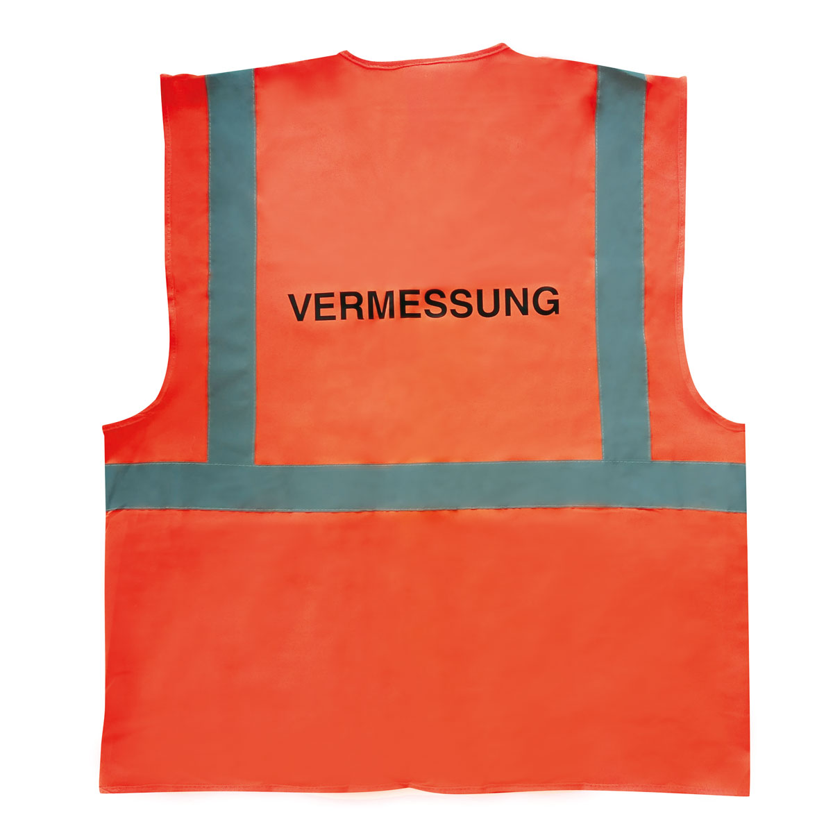 Komfort-Warnschutzweste nach EN ISO 20471 orange, Aufdruck: VERMESSUNG, Größe M