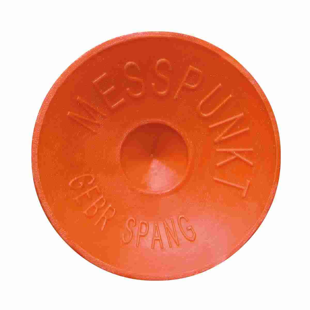 Plastikkegel, Länge: 200 mm, ohne Rand, orange, Aufschrift: Verm. Punkt