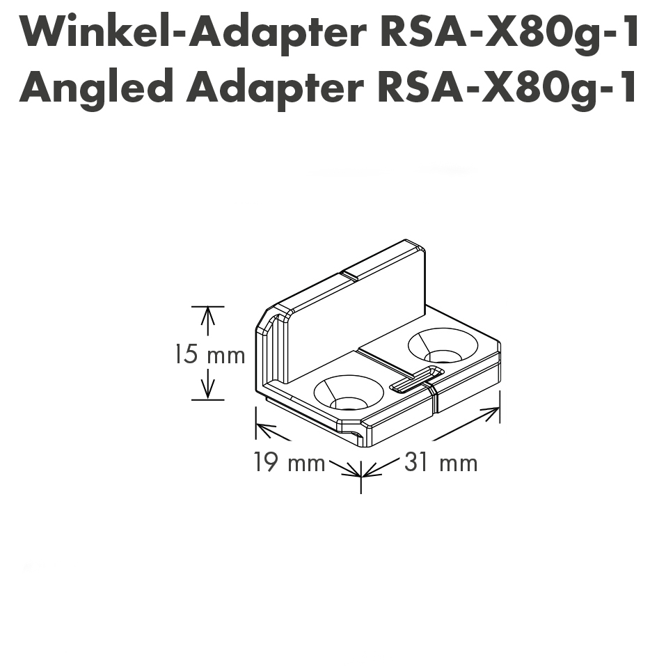 Winkel-Adapter RSA-X80g-1 von Rothbucher Systeme