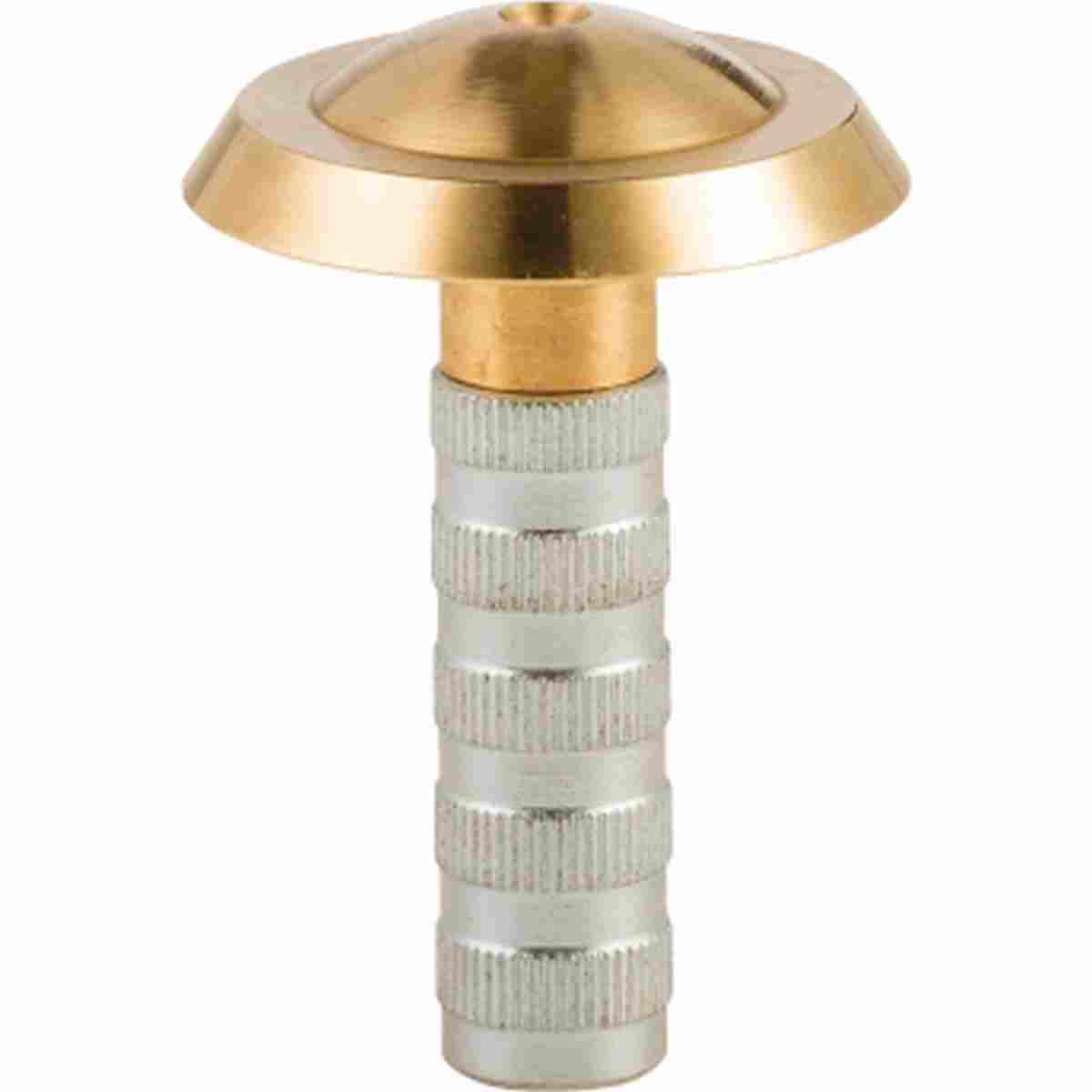Messingbolzen für Lage- und Höhenpunkte mit 90 mm Länge und geriffeltem Schaft zur festen Verankerung.