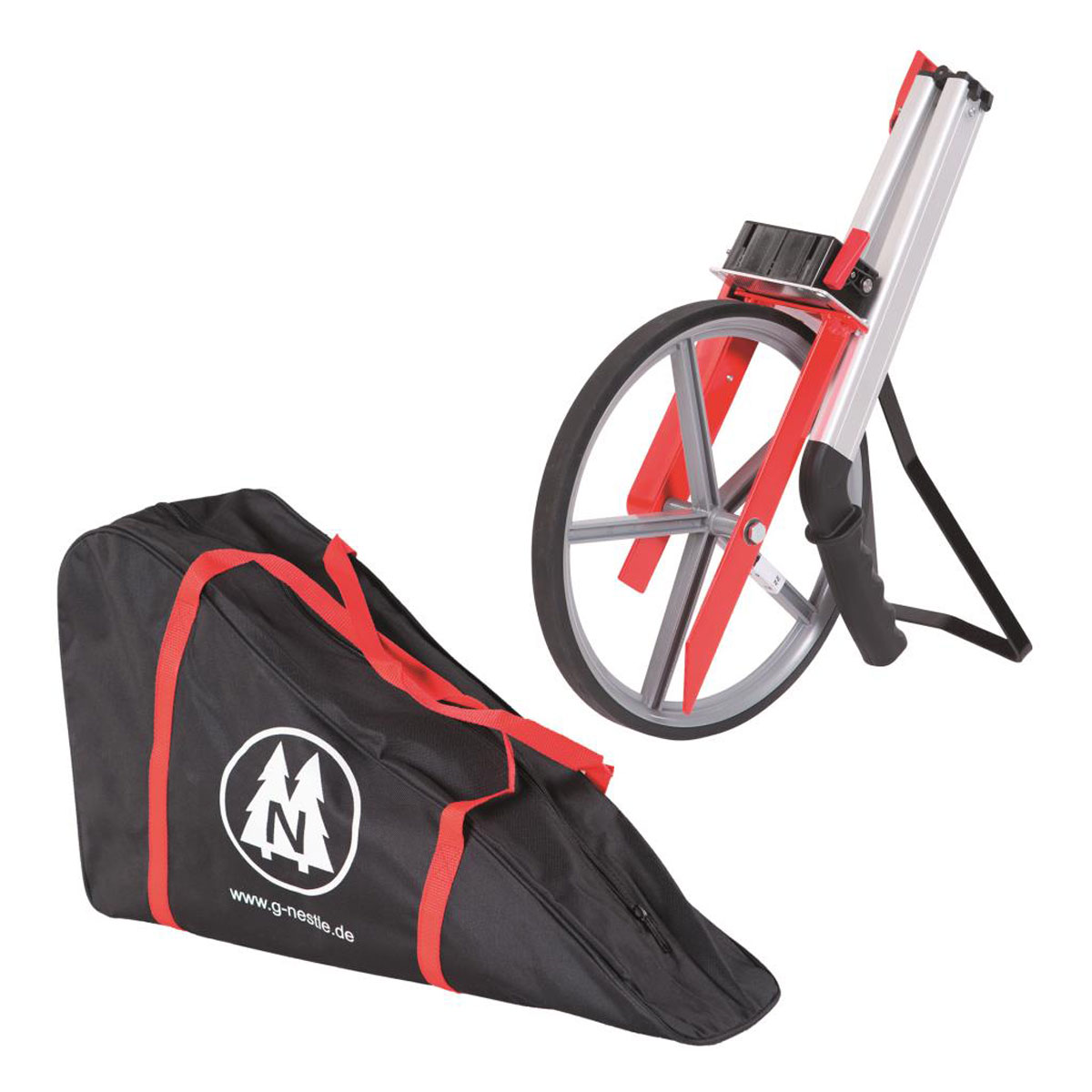 Messrad MR-21 - Speichenrad inkl. Tasche mit klappbarer Führungsstange aus Aluminium
