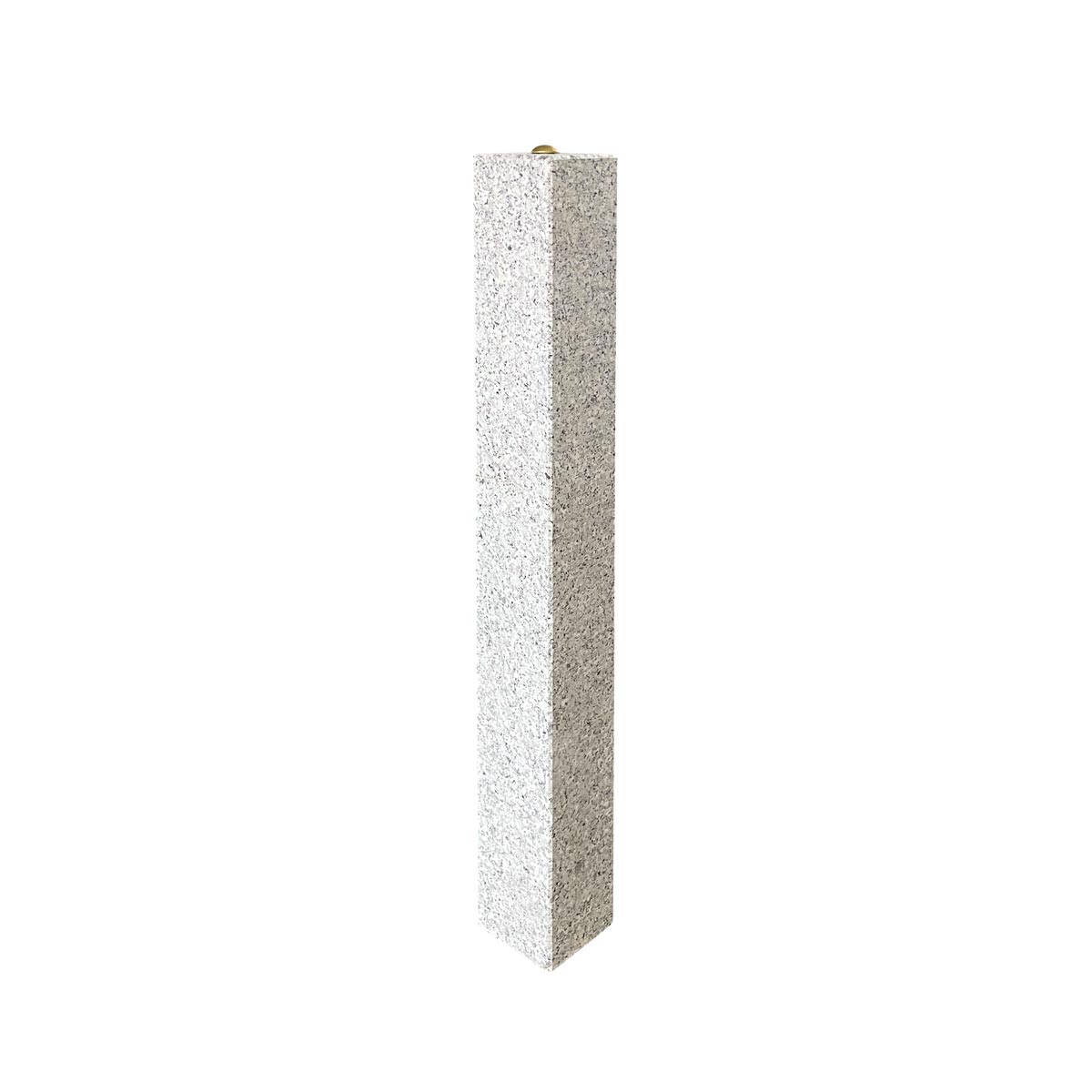 Quadratischer Granitpfeiler mit Messingkopf für das DB_Ref-Festpunktfeld.