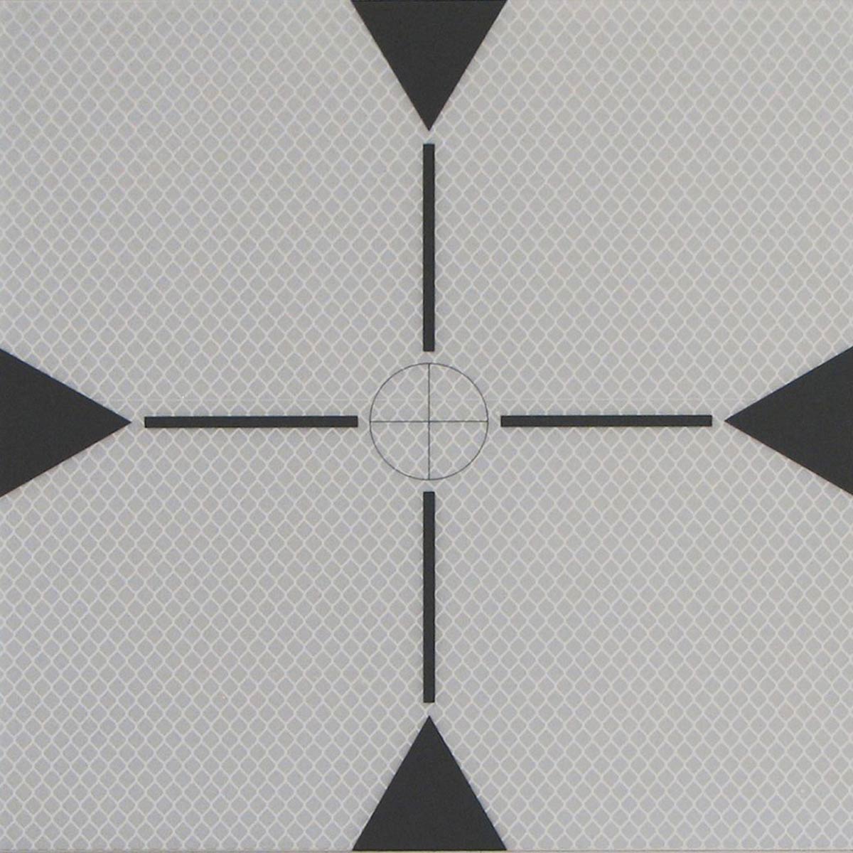 Reflexzielmarken - selbstklebend - RSZ22 220 x 220 mm auf Folie, Zielweite ca. 500 m