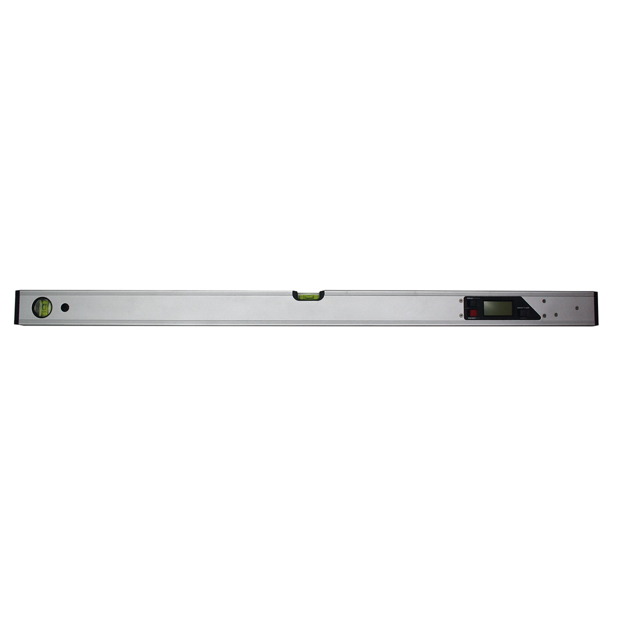 DIWA-Neigungsmesser 100 cm aus Aluminium mit Digitalanzeige und zwei Libellen.