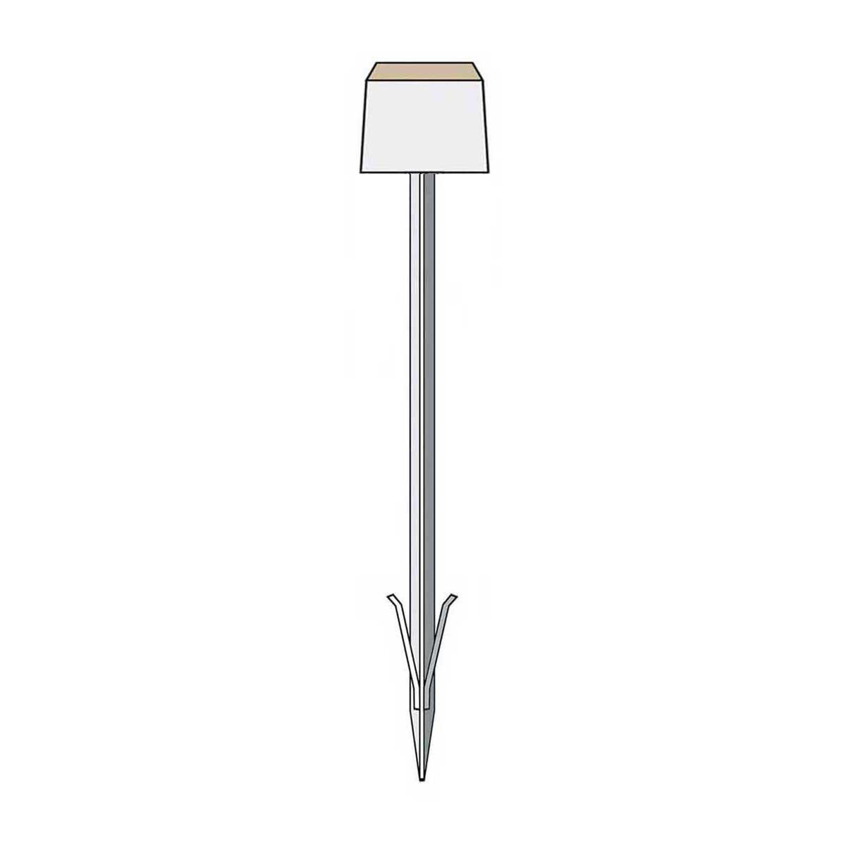 T-Marken, weiß, Verm. Punkt Kopfgr. 100x100x90 mm, Länge 600 mm