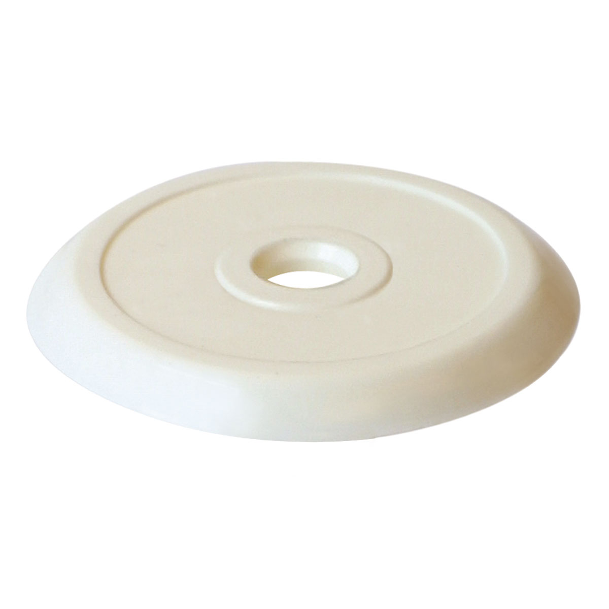 Unterlegplatten aus Polyamid Mittelbohrung Ø 9 mm, Ø 60 mm weiss