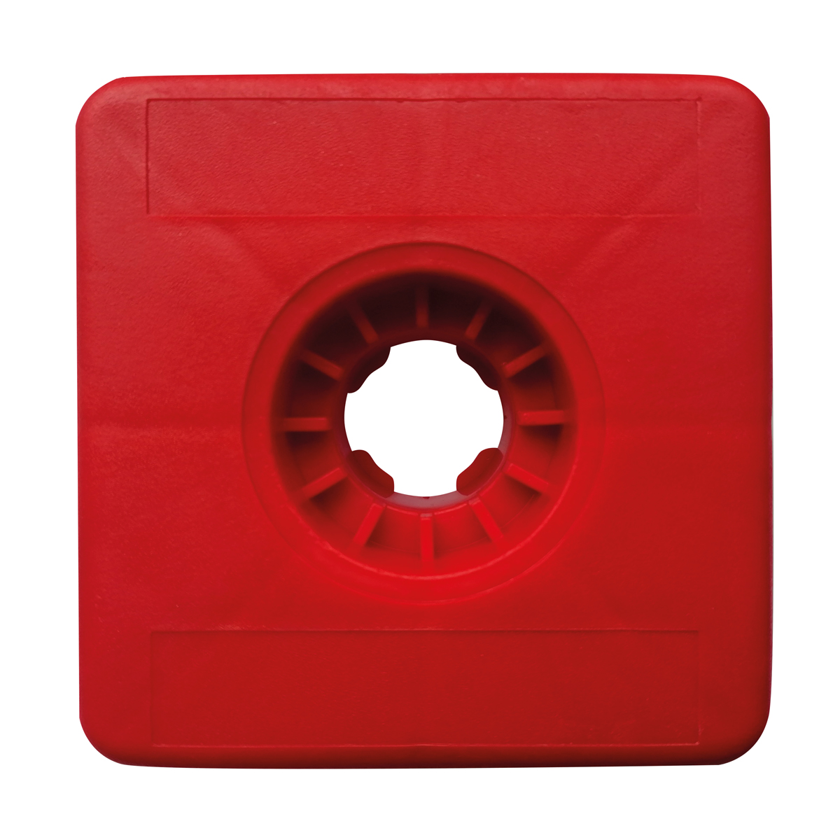 Kunststoffmarken Vario Light, rot Kopfgröße 100x100x20 mm ohne Aufschrift