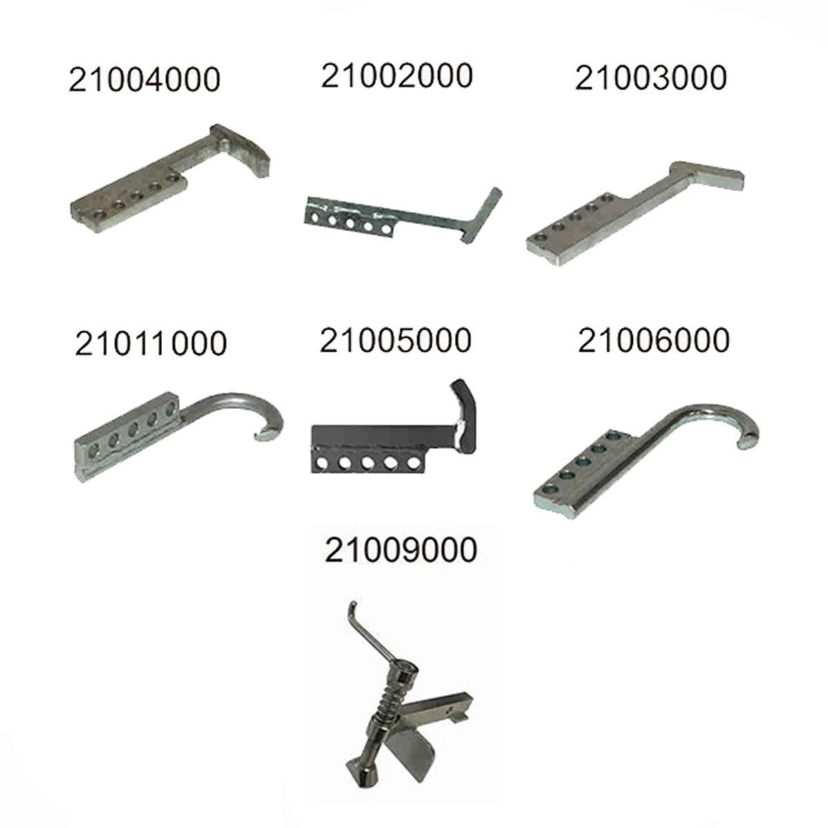 Haken-SET für Kanaldeckelhebegerät bestehend aus 7 Haken Haken-SET für Kanaldeckelhebegerät bestehend aus 7 Haken