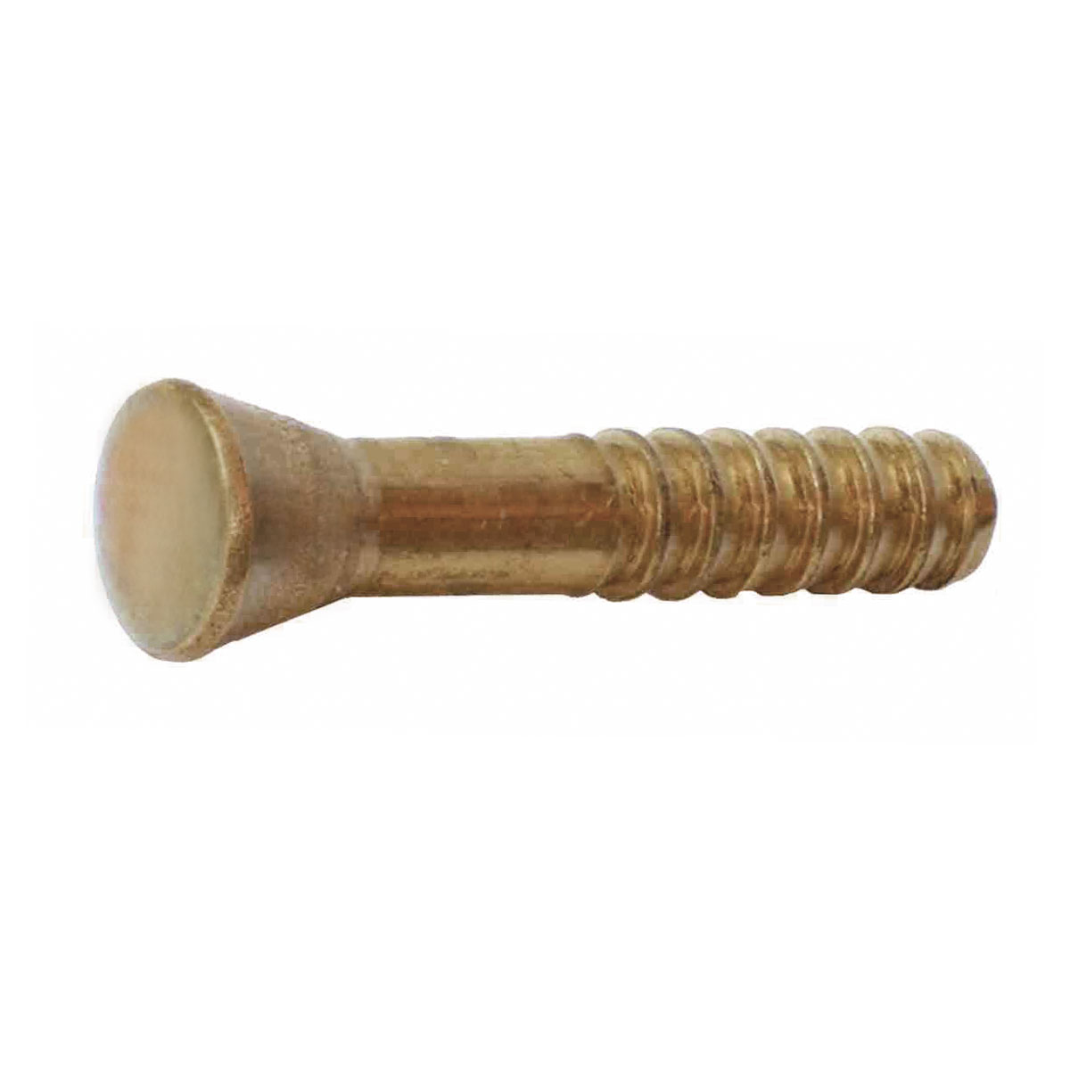 Mauerbolzen aus Messing, Länge 76 mm, Kopf-Ø 22 mm, ohne Zentrierung