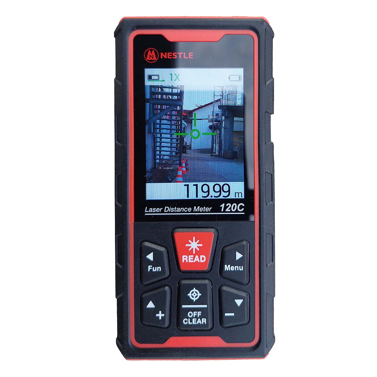 Laser Distanzmesser NDL-120C mit Kamera und grünem Laserpunkt von Nestle