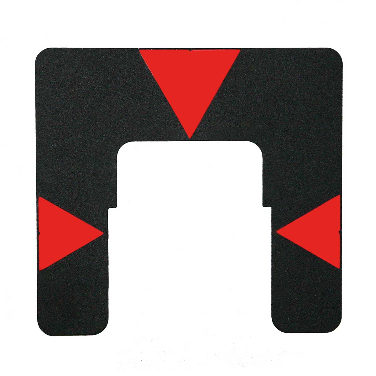Zieltafel aus Metall kompatibel mit Leica GZT4 rot und schwarz