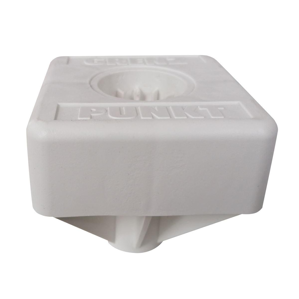 Kunststoffmarken Vario Light, weiß, mit Konus Kopfgröße 100x100x120 mm, Grenzpunkt