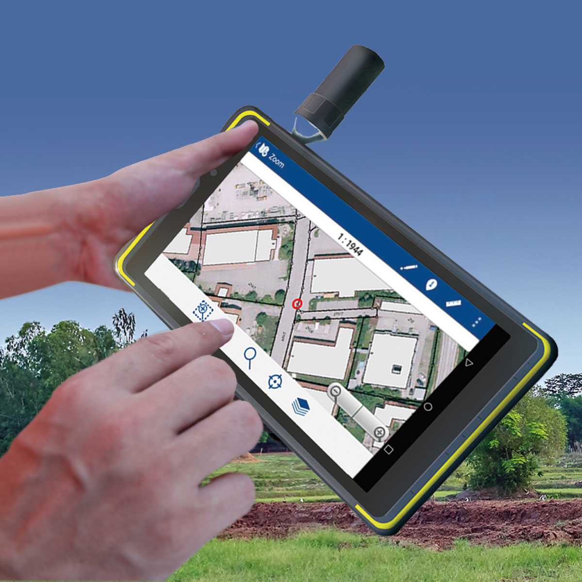 GIS-Tablet QPad X8 GPS, Galileo, GLONASS, BeiDou, SBAS