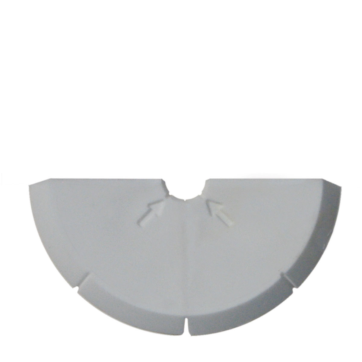 4/4 Klebemarken, weiß, Ø 80 mm ohne Beschriftung
