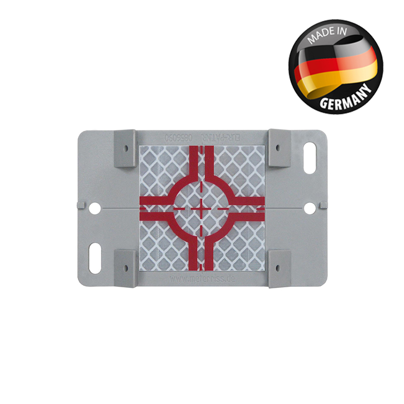 Trägerplatte RSAKZ6 grau mit Zielmarke 