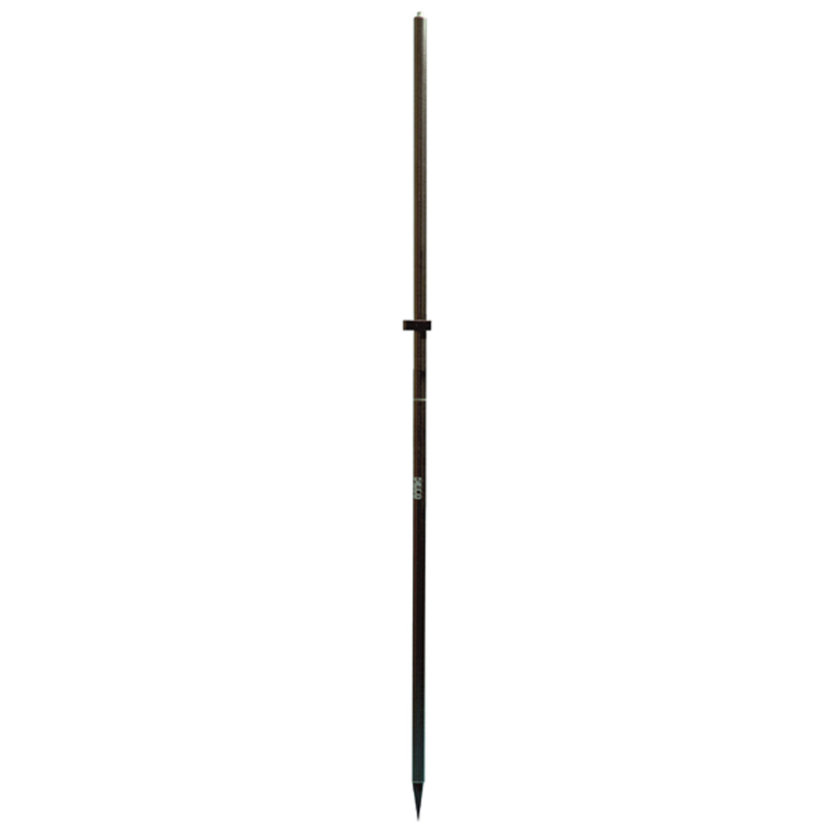 Zweiteiliger dunkler SECO Carbonstab mit Klemmring und Spitze.