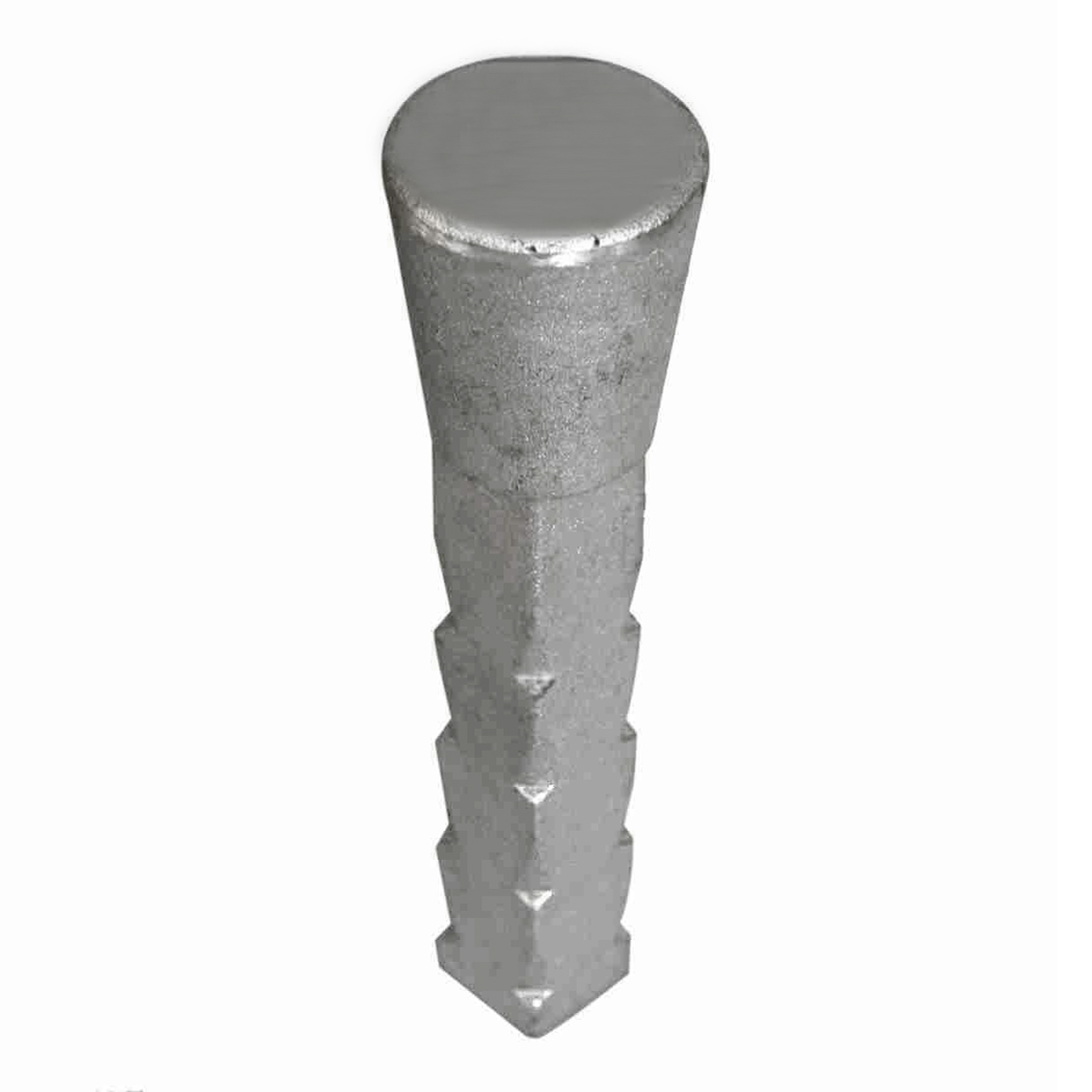 Höhenbolzen, aus Silumin, Kopf-Ø 50 mm, Länge 185 mm, ohne Aufschrift Höhenbolzen, aus Silumin, Kopf-Ø 50 mm, Länge 185 mm, ohne Aufschrift