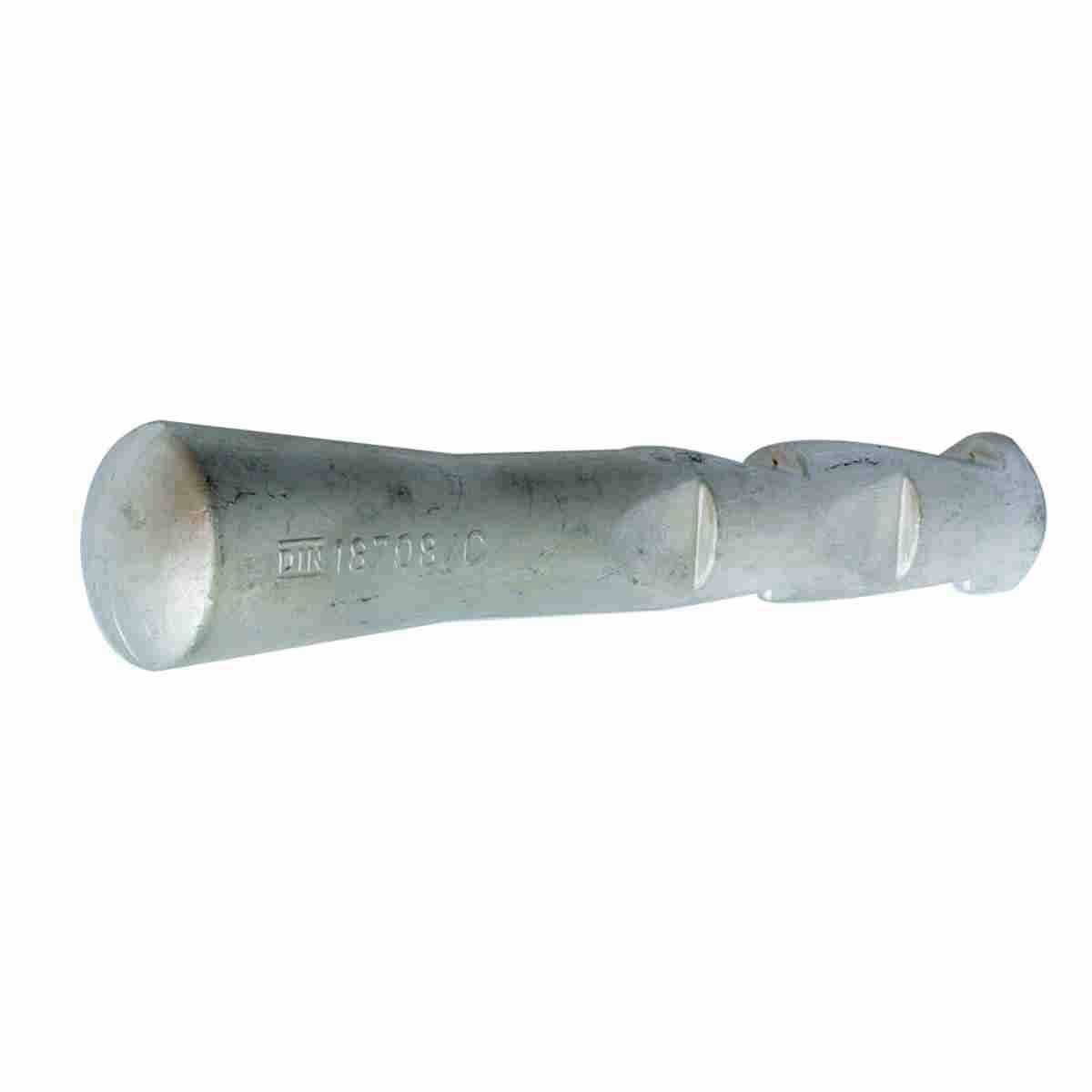 Mauerbolzen DIN 18708, aus Aluminium, Form C, Länge 130 mm,Kopf-Ø 30 mm,Schaft-Ø 20mm