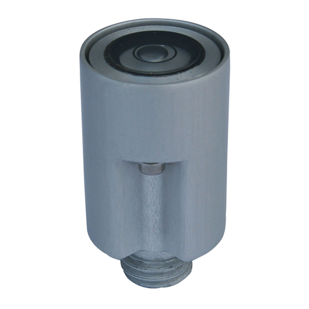 Justierbare Dosenlibelle Zentral Ø 20 mm aus Aluminium mit Gewindezapfen.