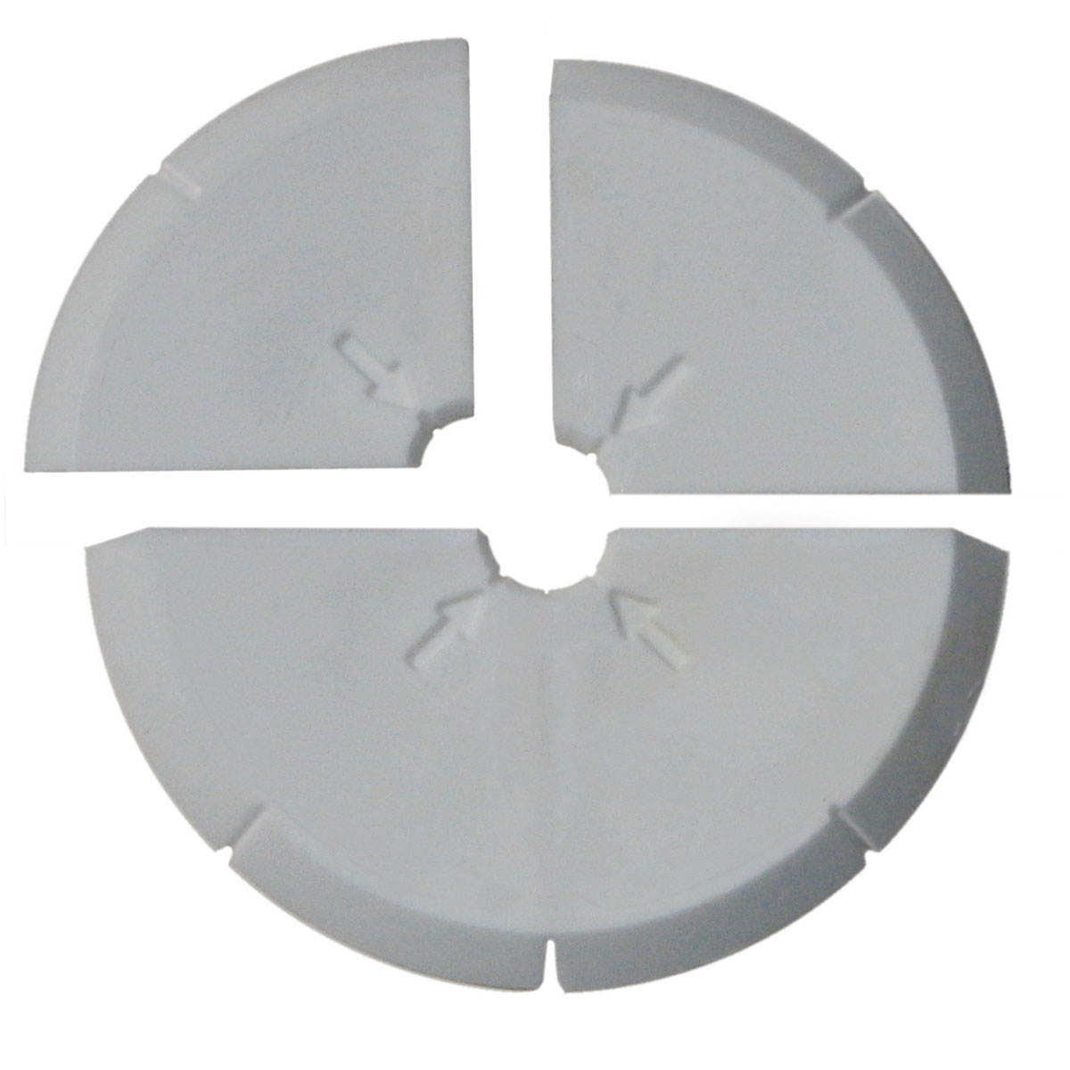 4/4 Klebemarken, weiß, Ø 80 mm ohne Beschriftung