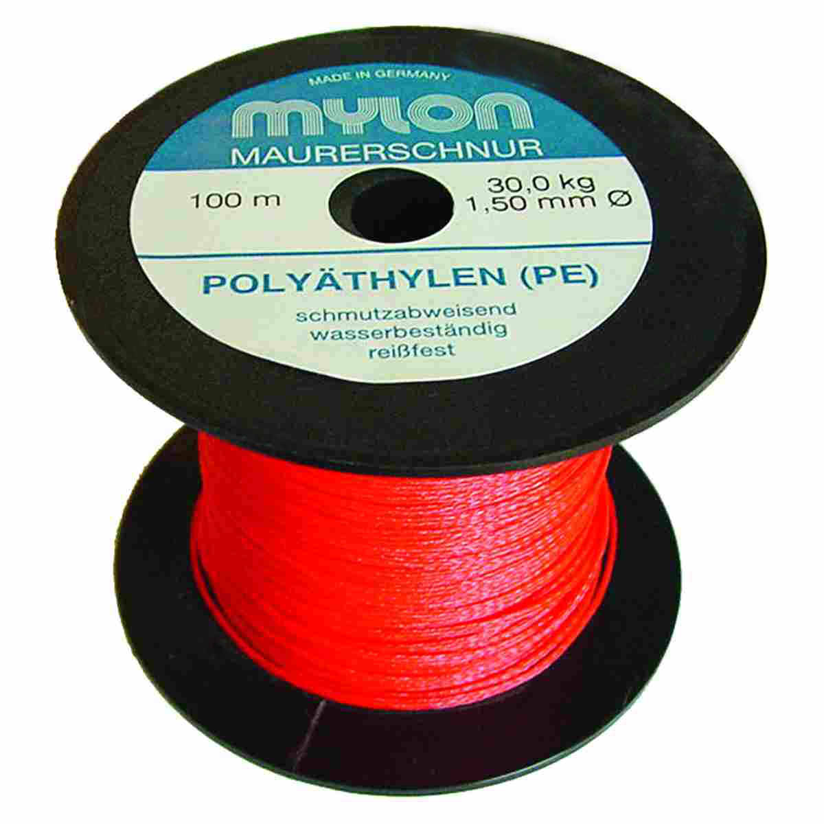 Lotschnur aus Polyäthylen (PE), rot Länge 100 m, Ø 1,7 mm, Reißkraft 30 kg