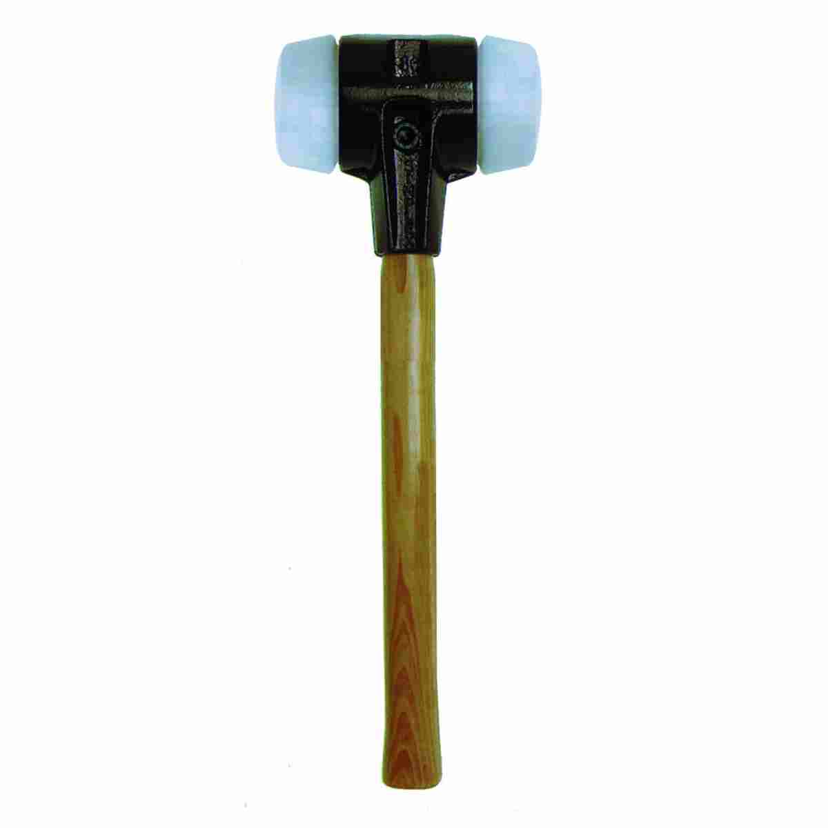 Simplex-Schonhammer Ø 80 mm mit Tempergußgehäuse, Holzstiel 400 mm