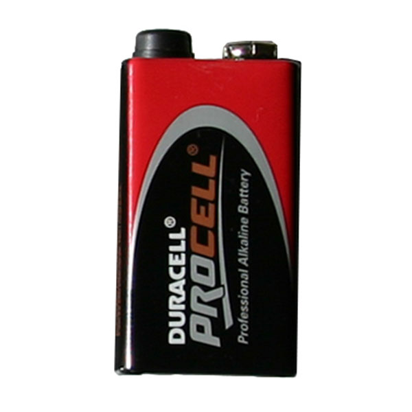 9-V-Block-Alkaline-Batterie Duracell Procell als Ersatz für Schonstedt-Magnetsuchgeräte.