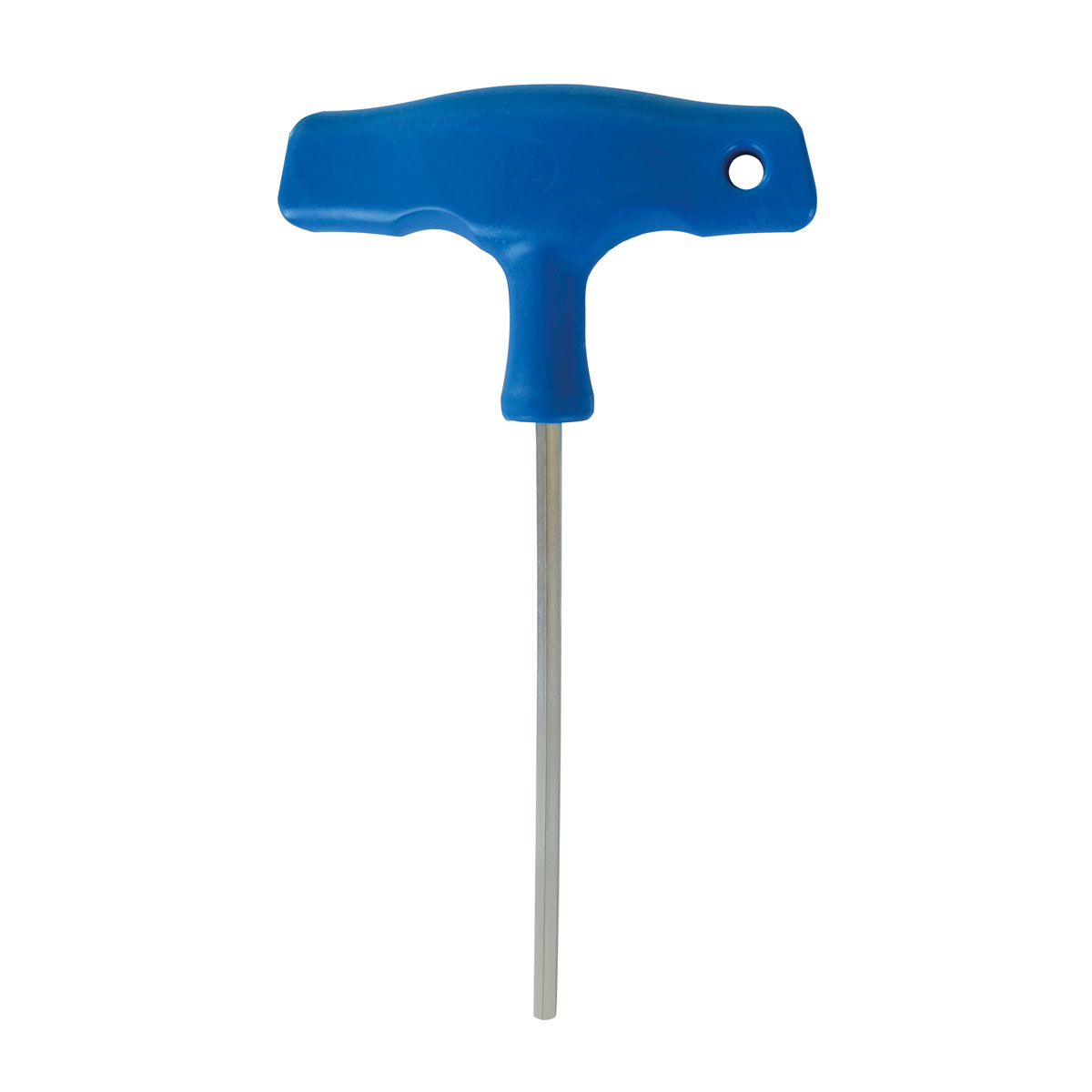 Sechskantschraubendreher SW4 mit blauem Quergriff und 100 mm Klinge zum Spreizen von Wandbolzen.
