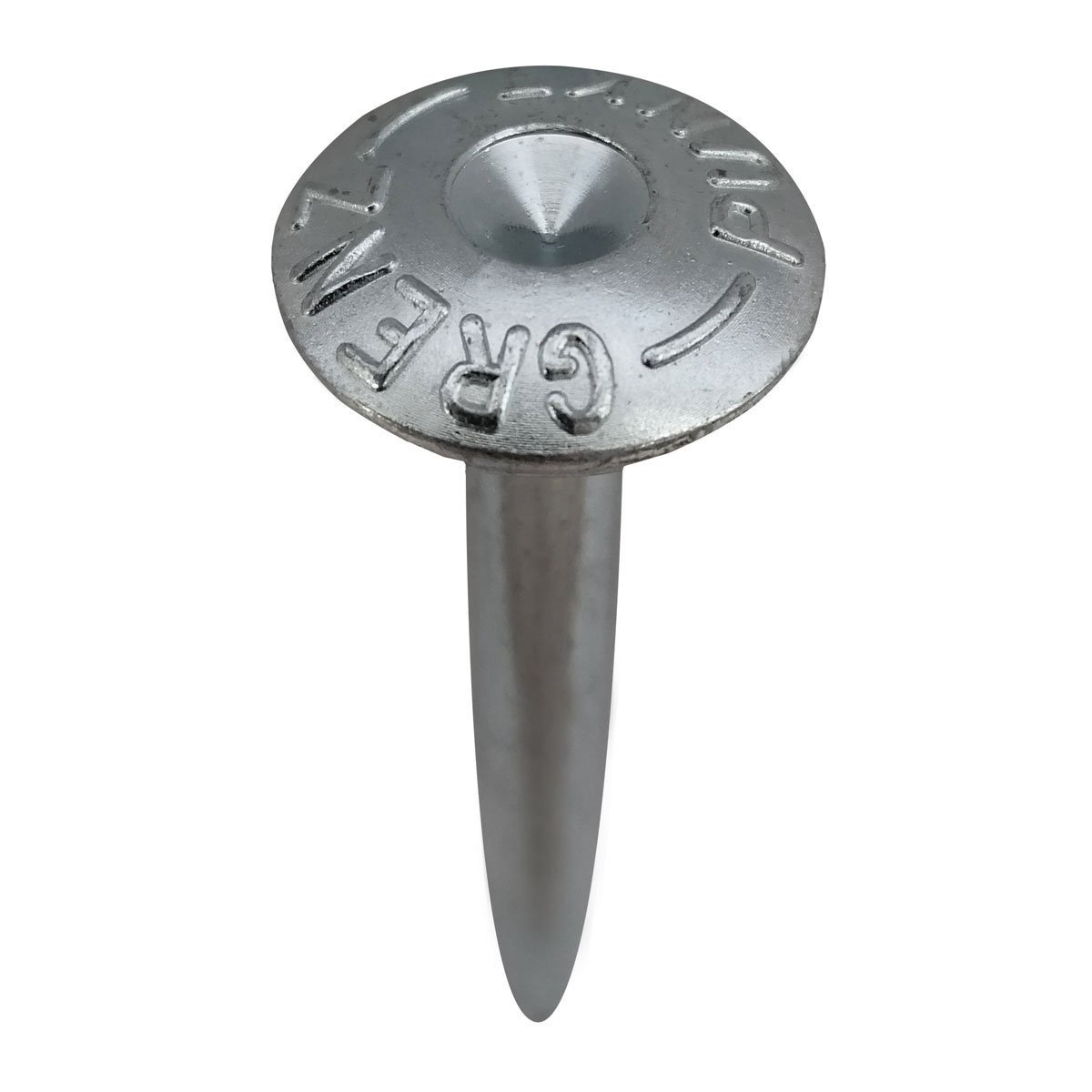 Superkopfbolzen, Länge 100mm, Aufschrift: GRENZPUNKT