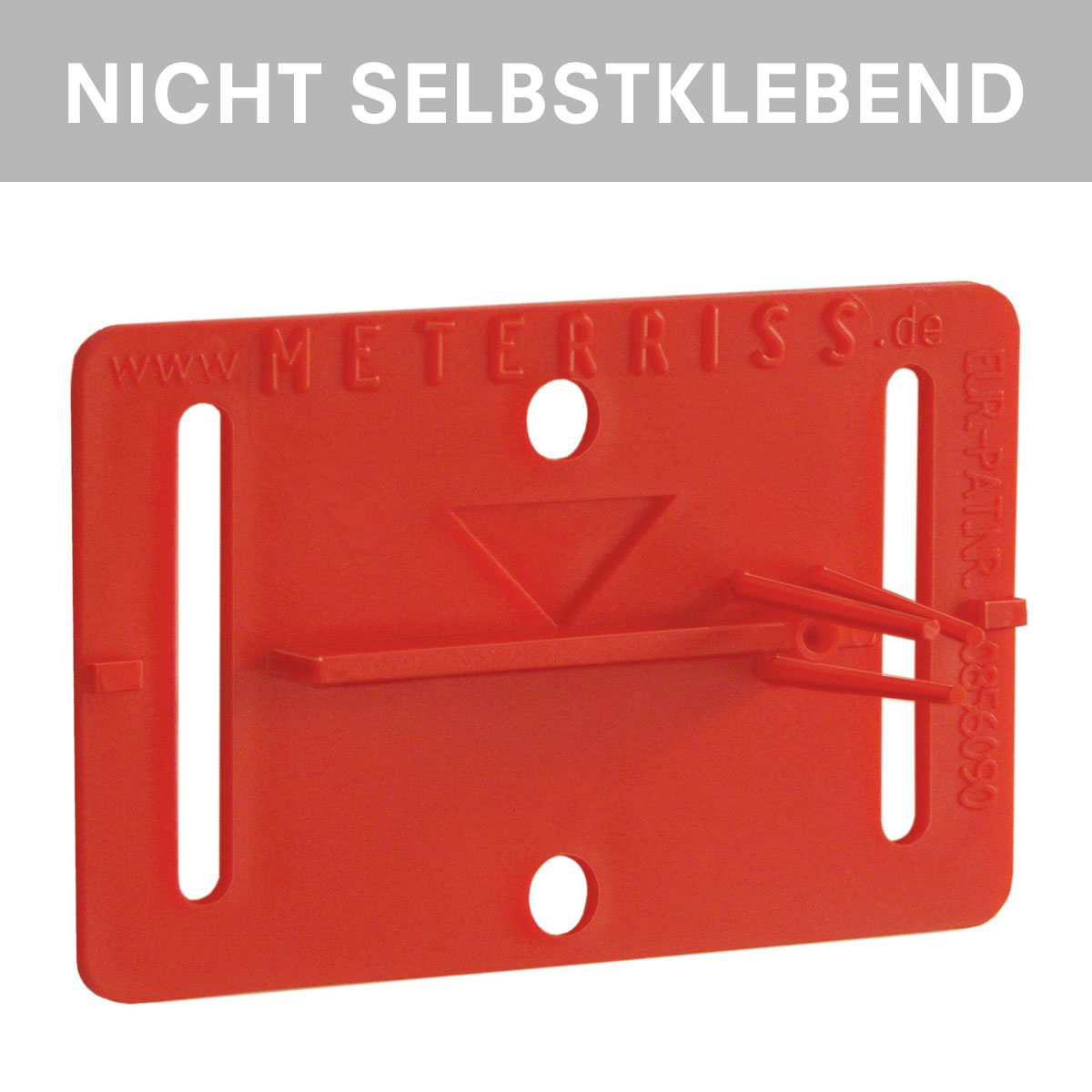 Meterriss-Plakette RS20 - Nicht Selbstklebend - Rot - Rothbucher Systeme