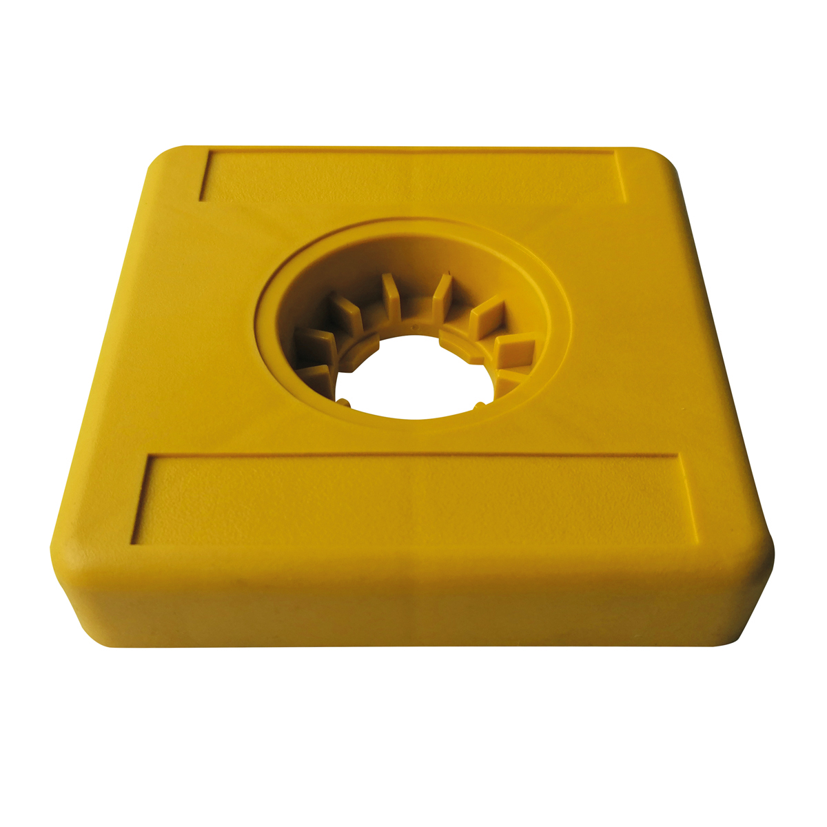 Kunststoffmarken Vario Light, gelb Kopfgröße 100x100x20 mm ohne Aufschrift