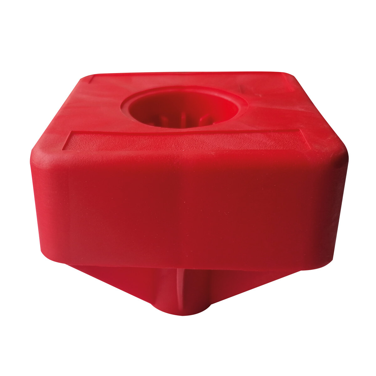 Kunststoffmarken Vario Light, rot Kopfgröße 100x100x120 mm ohne Aufschrift