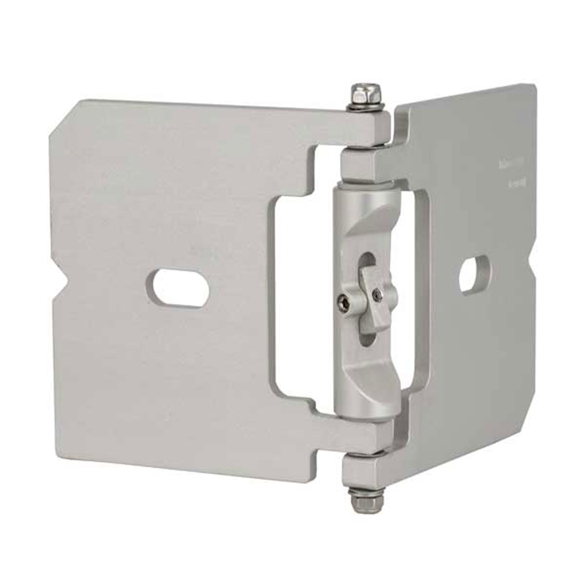 SBF-Flex-Winkel aus Aluminium mit Scharnier und M4-Innengewinde für Betonbauteile mit Fase.