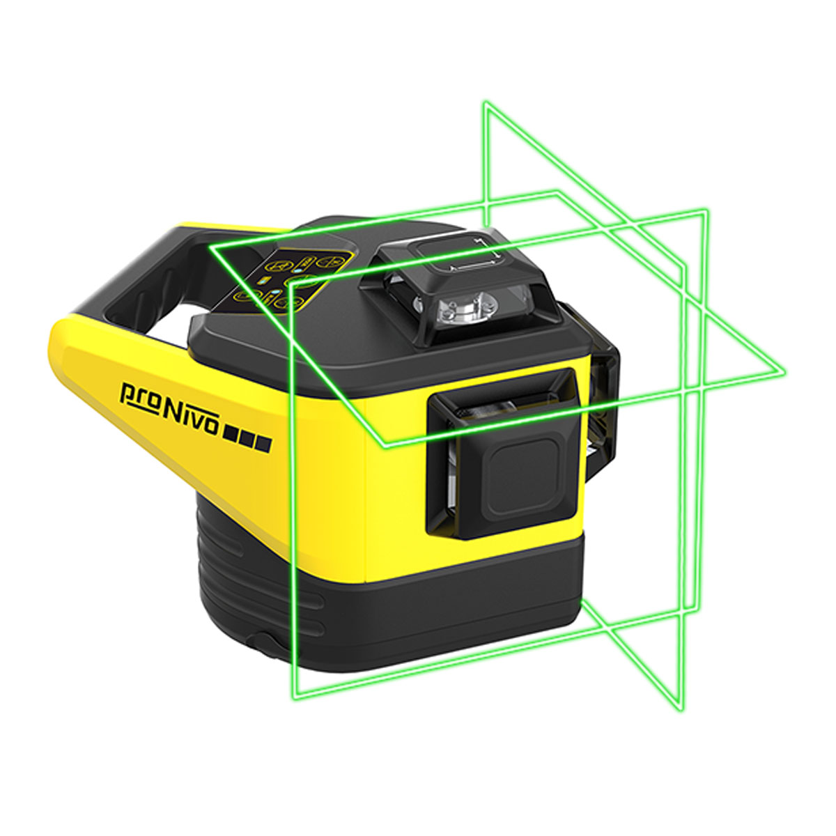 proNIVO Multilinienlaser PNCMG-3D mit drei grünen Laserebenen.