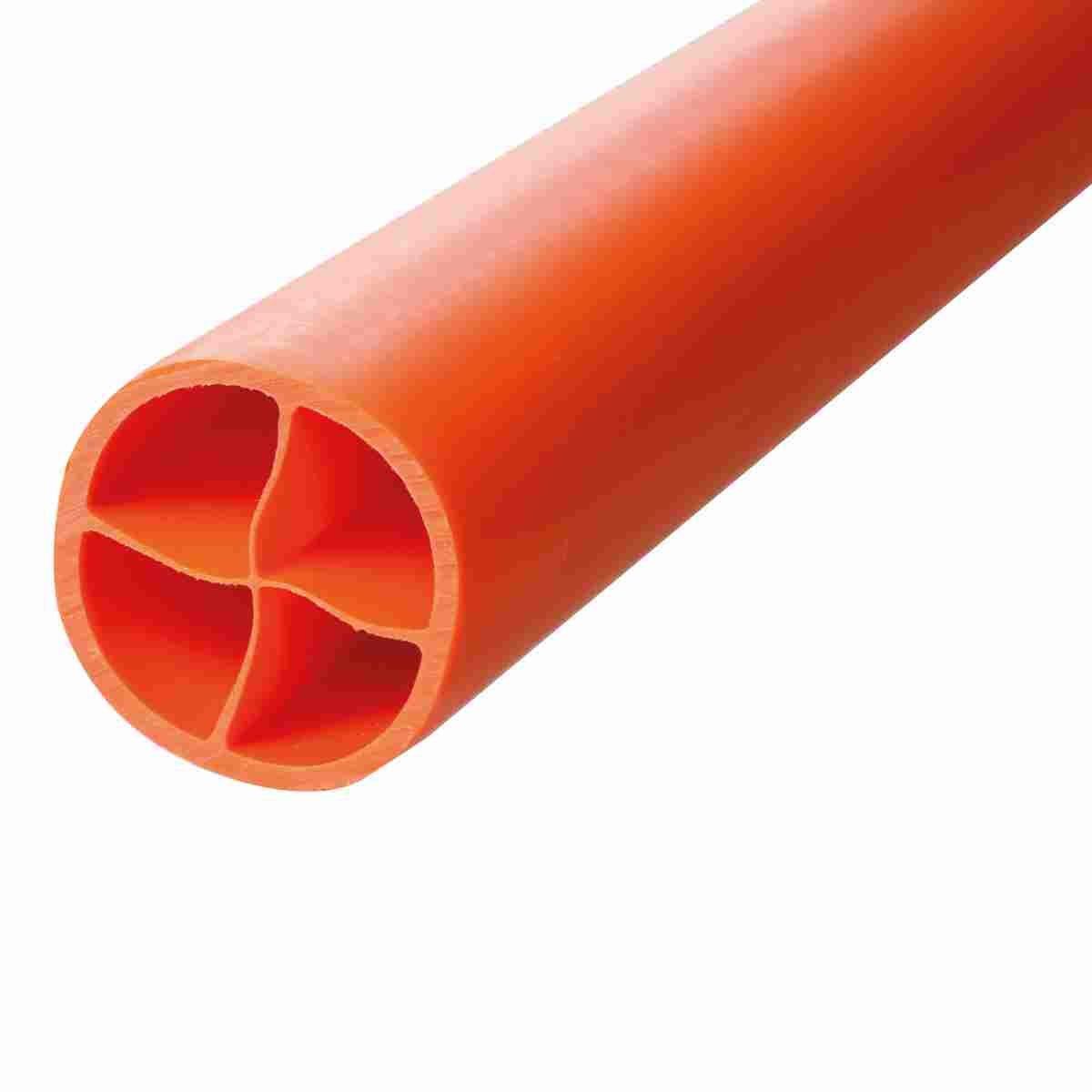 Markierungsrohr Ø 50 mm, orange, Länge 1 m Kunststoff - PE, kreuzverstärkt und angespitzt