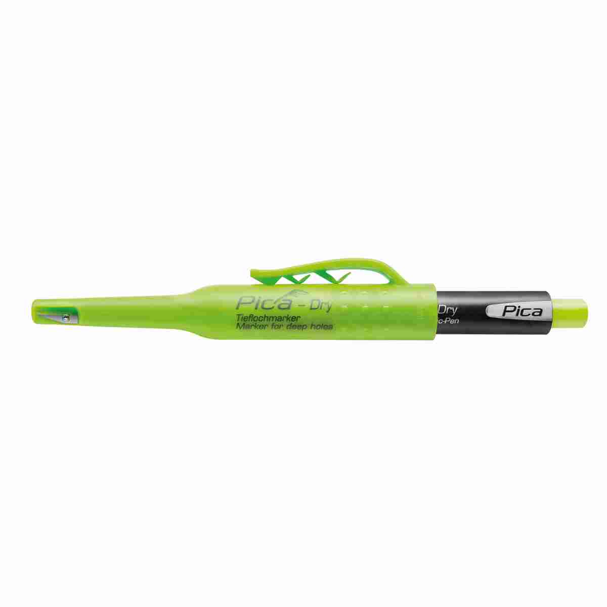 PICA - DRY - Tieflochmarker mit Graphit-Mine 2B - Ø 2,8 mm, schwarz