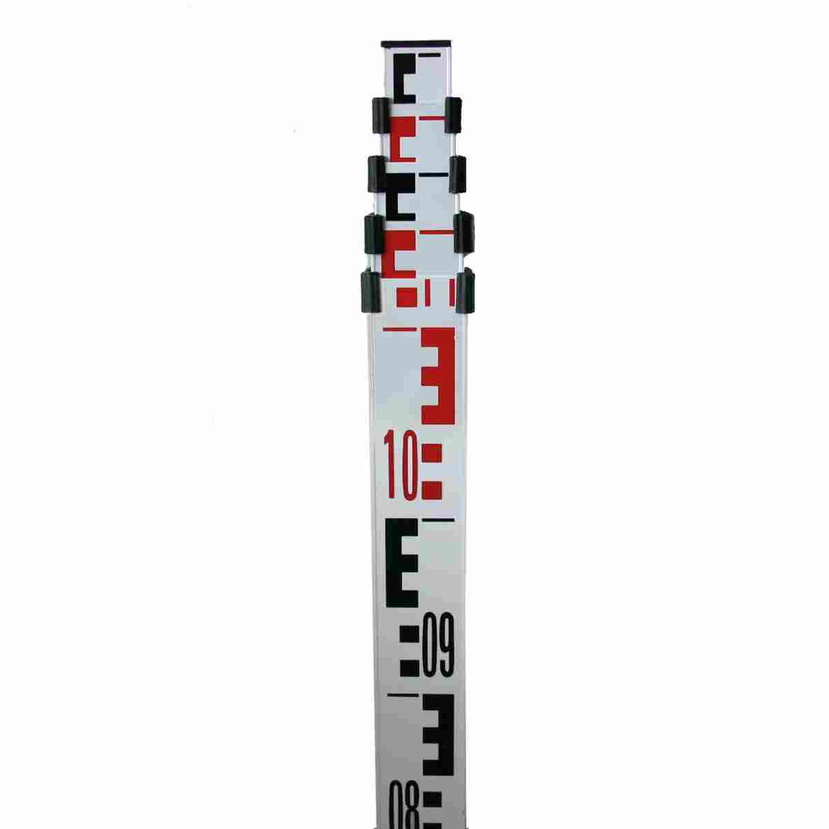 Teleskop-Nivellierlatte, Alu, 7 m mit Libelle 1,68 m - 7,00 m, 2,5 kg