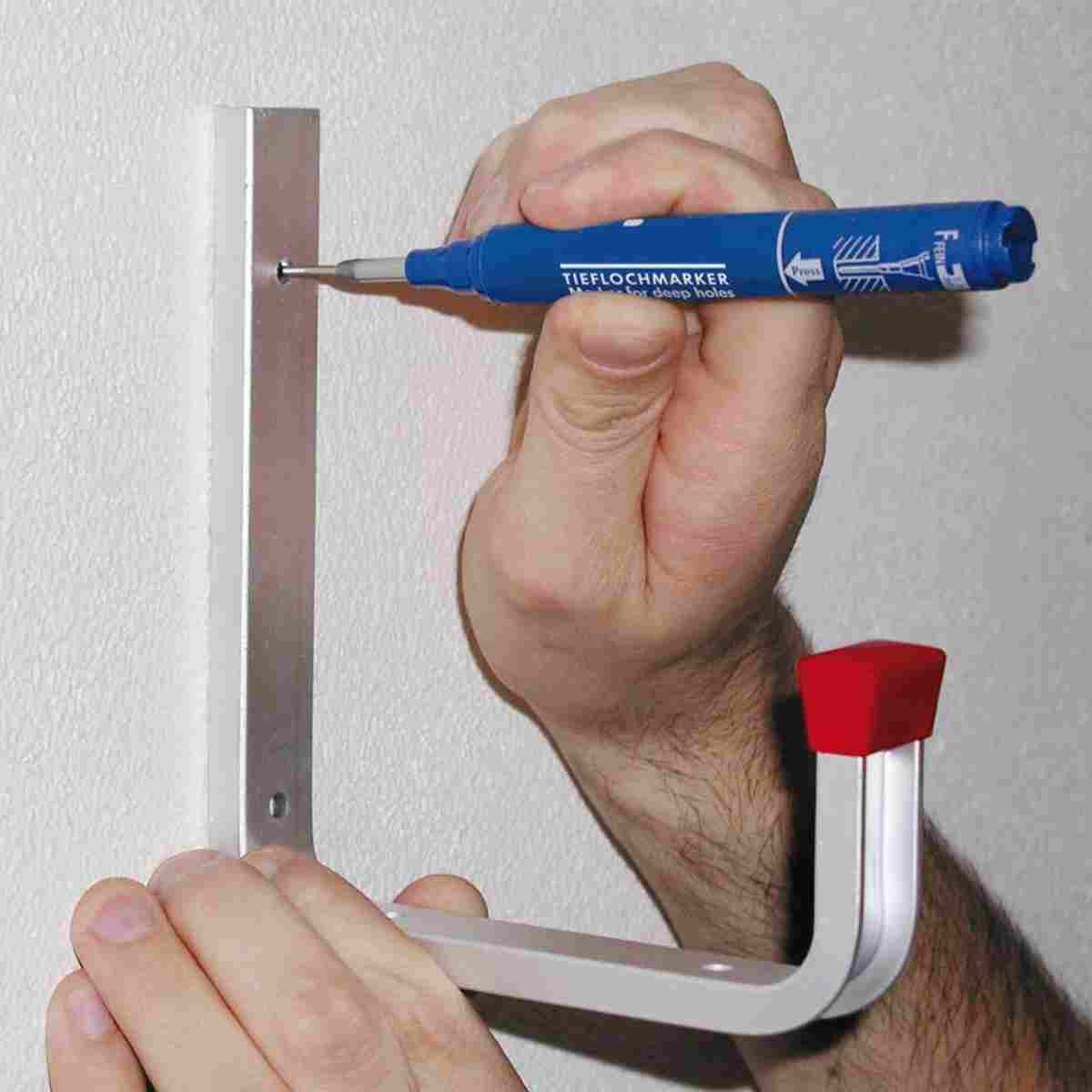 PICA INK Tieflochmarker - blau Schreibspitze Ø 2 mm, permanent, Einweg
