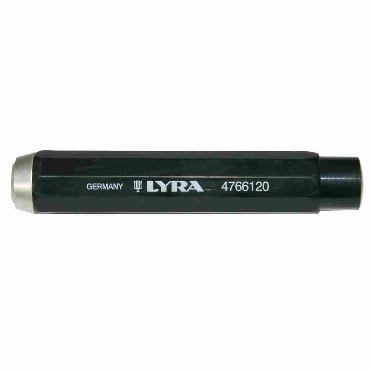 Schwarzer Lyra Kreidehalter 4766120 für 12 mm Kreide mit Metall-Druckmechanik.